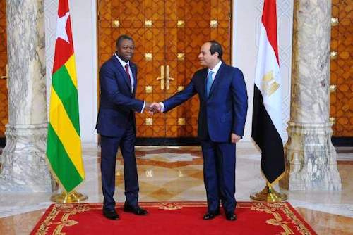 Les félicitations d&#039;Abdel Fattah Al Sisi à SEM Faure Essozimna Gnassingbé à l&#039;occasion de sa réélection