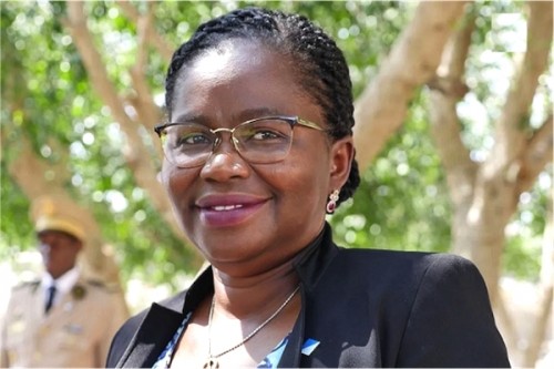 Photo : Mme Victoire Dogbé Tomegah, Ministre du Développement à la Base de l’Artisanat, de la Jeunesse et de l’Emploi des jeunes.