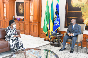 A Libreville, la Premier ministre reçue par Ali Bongo