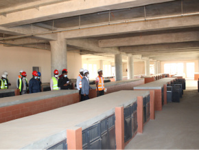 La reconstruction du marché de Kara avance