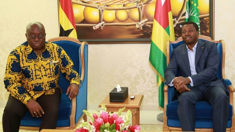 Le président ghanéen Nana Akufo-Addo est à Lomé pour l’ouverture du dialogue politique inter-togolais