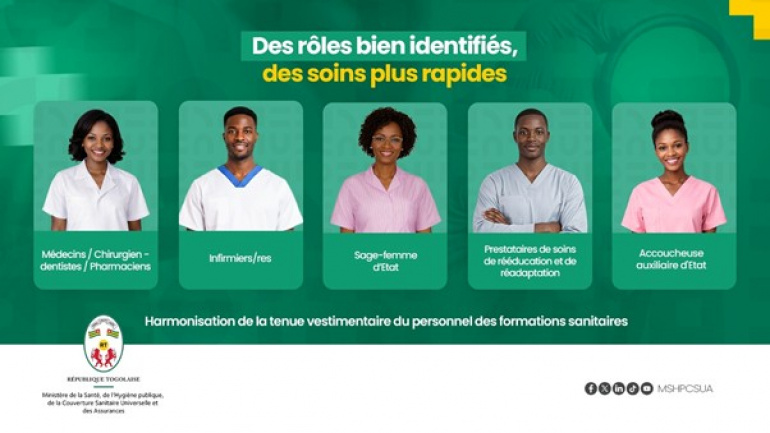 sante-le-code-vestimentaire-harmonise-du-personnel-desormais-effectif