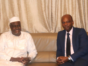 Le Président de la Commission de l’UA, Moussa Faki Mahamat en visite au Togo