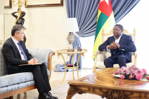 L’ambassadeur de Chine en fin de mission au Togo