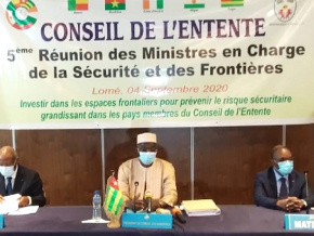 Les ministres de la sécurité du Conseil de l’Entente réunis à Lomé